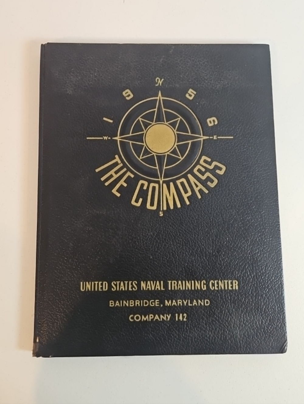 1956 Compass Yearbook U.S. Naval Training Center Navy Bainbridge MD Company 142